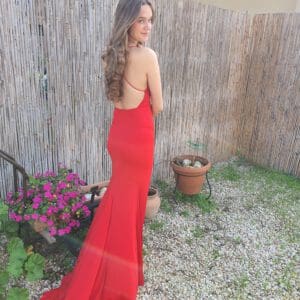 שמלת דשה-אדום