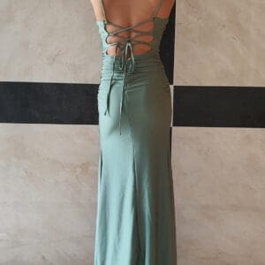 שמלת שרון-ירוק זית