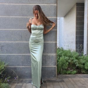 שמלת הילה-ירוק מנטה