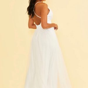 שמלת טולה-לבן