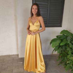 שמלת דין-צהוב בננה