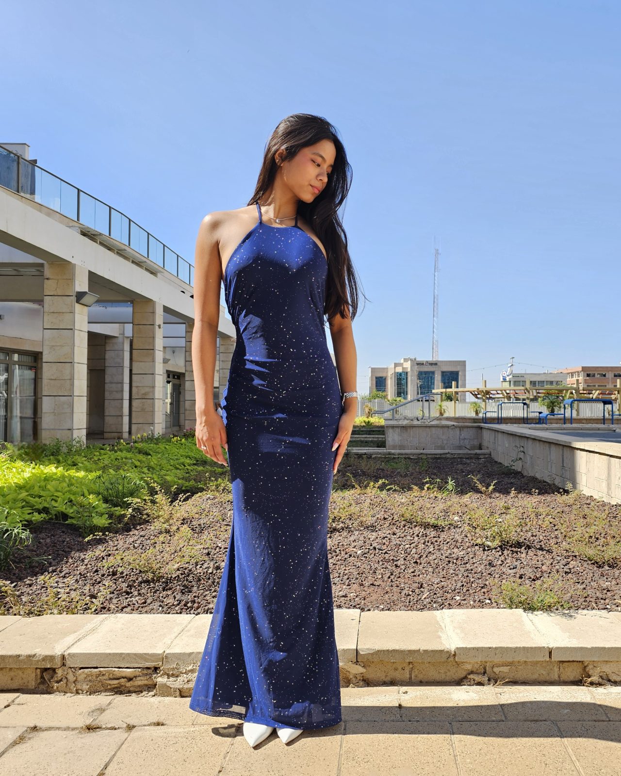 ⁦שמלת דני-כחול נצנץ⁩ – תמונה ⁦1⁩
