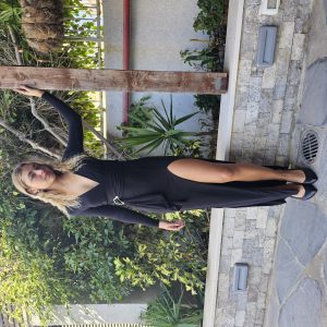 שמלת תרזה-שחור