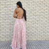 שמלת פלור-ורוד פרחוני - Thumbnail Image 1